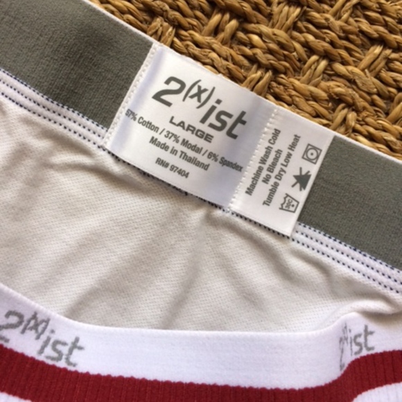 *SOLD!* 2(x)ist All Star No Show Brief, White, L - Picture 2 of 5